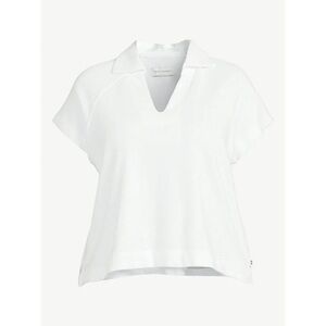 Free Assembly White Terry Cloth Polo‎ T-shirt Large